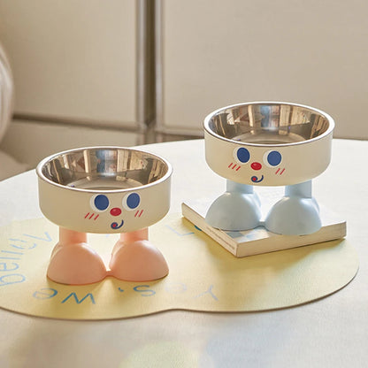 Elevated Steel Pet Bowl