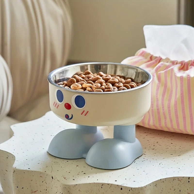 Elevated Steel Pet Bowl