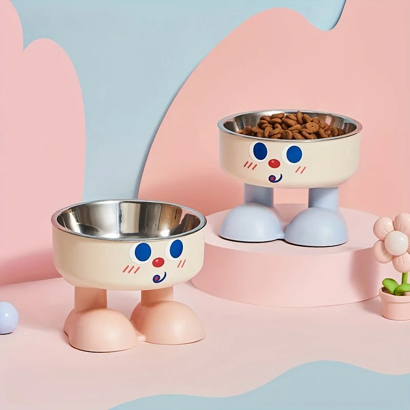 Elevated Steel Pet Bowl