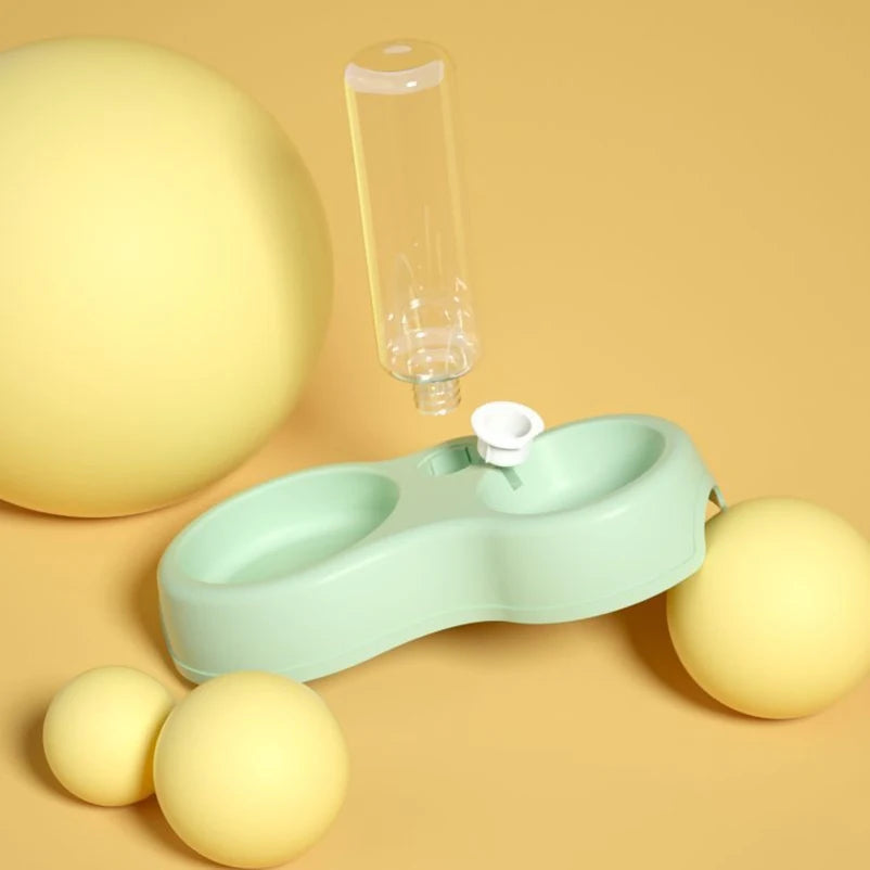 Double Pet Feeder Bowl