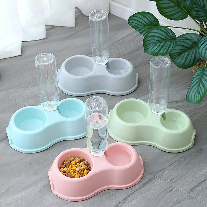 Double Pet Feeder Bowl